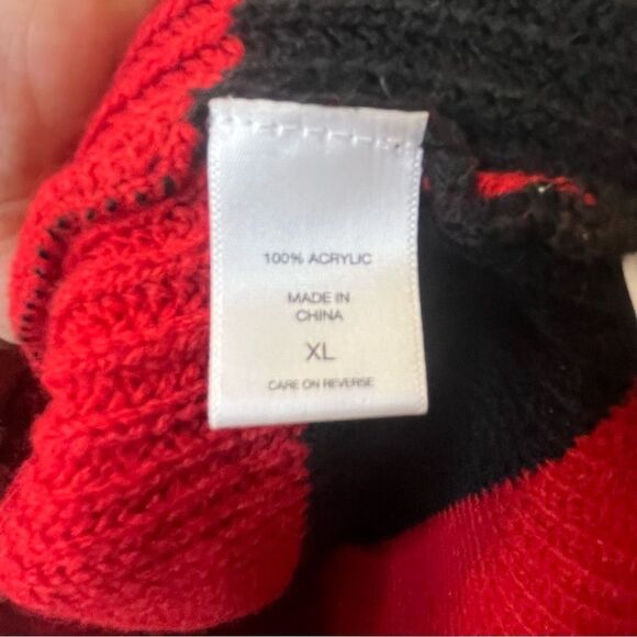 🎉Soho Striped Cold Shoulder Sweater Sz XL - Picture 4 of 5